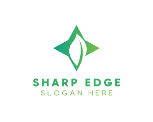 Star Leaf Plant logo design