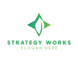 Star Leaf Plant logo design