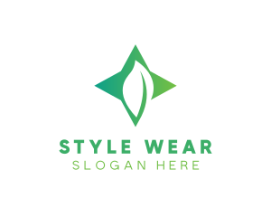 Star Leaf Plant logo design