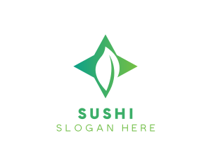 Star Leaf Plant logo design