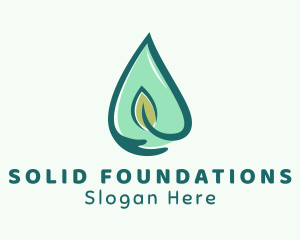 Water Station - Natural Herb Oil logo design