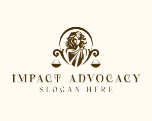 Advocacy - Legal Justice Woman logo design