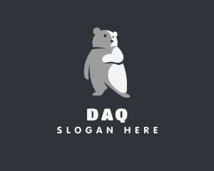 Advertising - Standing Baby Bear logo design
