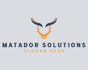 Matador Bull Horns  logo design