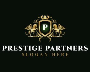 Elite - Pegasus Luxury Shield logo design