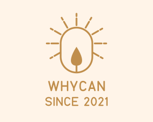 Vigil - Gold Candle Sun logo design