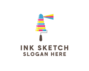 Ink Lighthouse Paint logo design