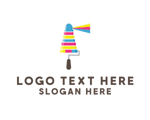 Colorful - Ink Lighthouse Paint logo design