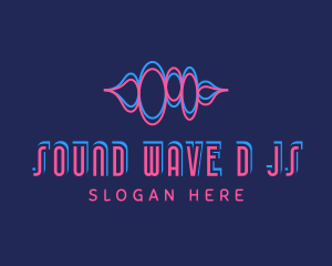 Abstract Sound Wave Frequency logo design