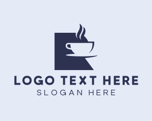 Mug - Cafe Letter R logo design