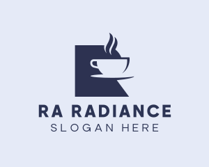 Cafe Letter R logo design