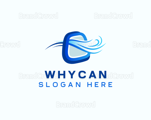 HVAC Airflow Wind Logo