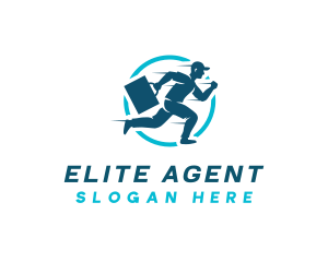 Agent - Express Delivery Man logo design