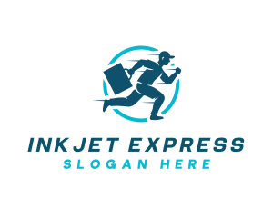 Express Delivery Man logo design