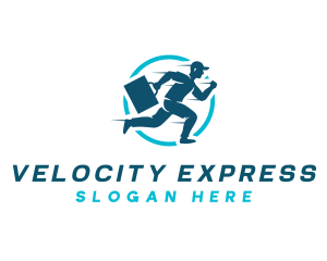 Express Delivery Man logo design