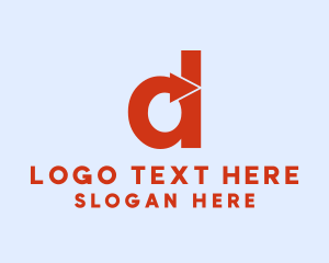 Simple - Logistics Company Letter D logo design