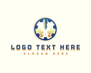 Welding - Laser Cutting Gear logo design