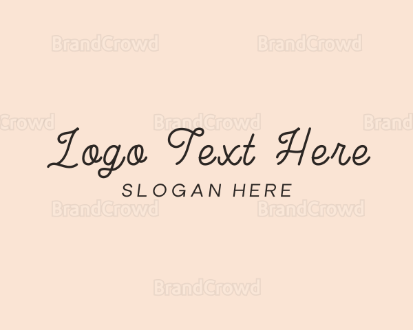 Elegant Script Beauty Logo