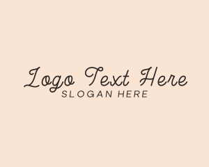 Delicate - Elegant Script Beauty logo design