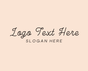 Cosmetology - Elegant Script Beauty logo design