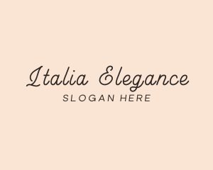 Elegant Script Beauty logo design