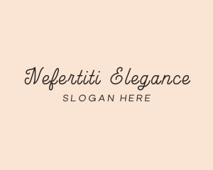 Elegant Script Beauty logo design