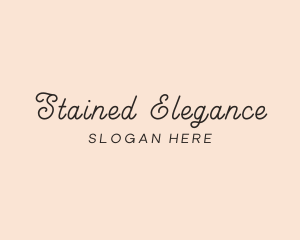 Elegant Script Beauty logo design