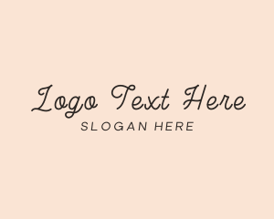 Elegant Script Beauty Logo