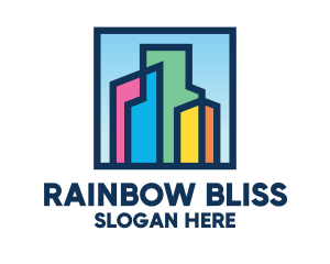 Stained Glass Building  logo design