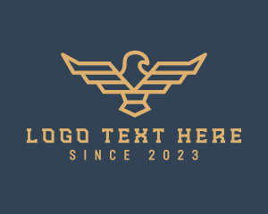 Stroke - Pilot Eagle Crest logo design