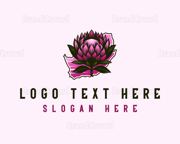 South Africa Flower Blossom Logo