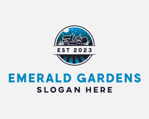 Gardening Lawn Care Mower logo design