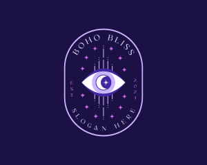 Mystical Boho Eye logo design