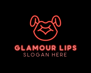 Erotic Bunny Lips logo design