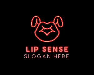 Erotic Bunny Lips logo design