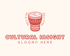 Instrument Djembe Drum logo design