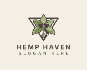 Marijuana Smoking Weed logo design