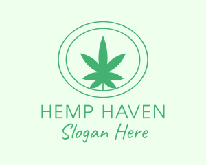 Green Natural Marijuana logo design