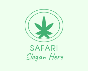 Botanical - Green Natural Marijuana logo design