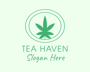 Green Natural Marijuana logo design