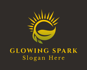 Sunshine Leaf Farm logo design