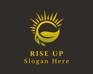 Sunshine Leaf Farm logo design