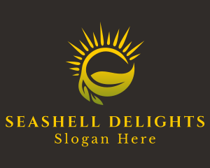 Sunshine Leaf Farm logo design