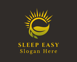 Sunshine Leaf Farm logo design