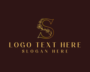 Essential Oils - Elegant Beauty Floral Letter S logo design