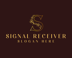 Elegant Beauty Floral Letter S logo design