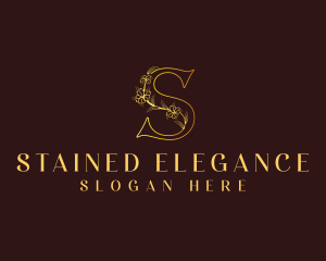 Elegant Beauty Floral Letter S logo design