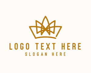 Glamorous - Gold Crown Accessory logo design