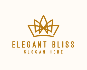 Elegant - Gold Crown Accessory logo design