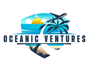 Tropical Vacation Travel logo design